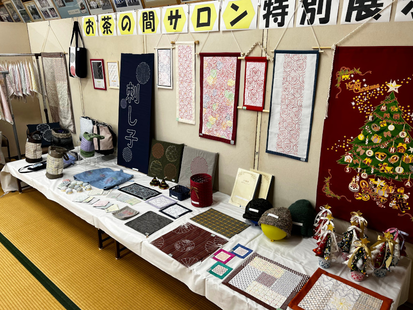 地域活性化、集落の文化祭。 集落開発センターにて開催されました！　勿論、荒井浜刺し子会の展示もされました。