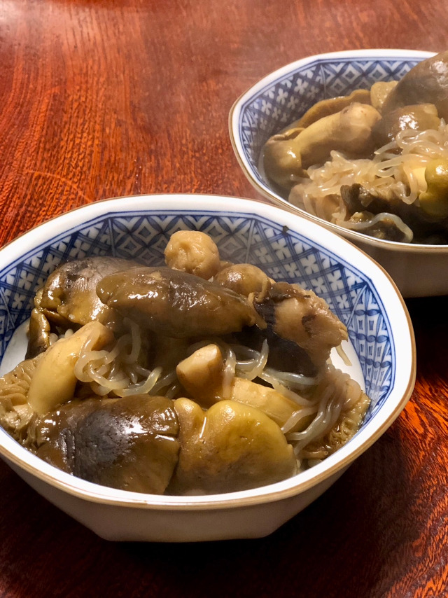 秋の恵み・キダケ。　炊き込みご飯がとても美味しい！