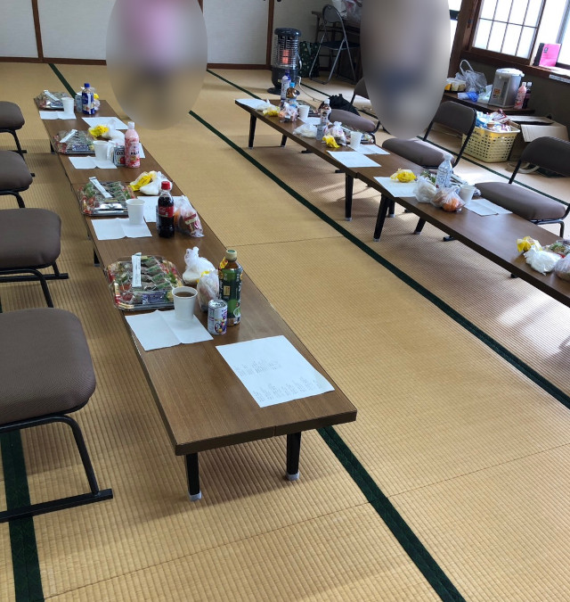 荒井浜刺し子会の忘年会